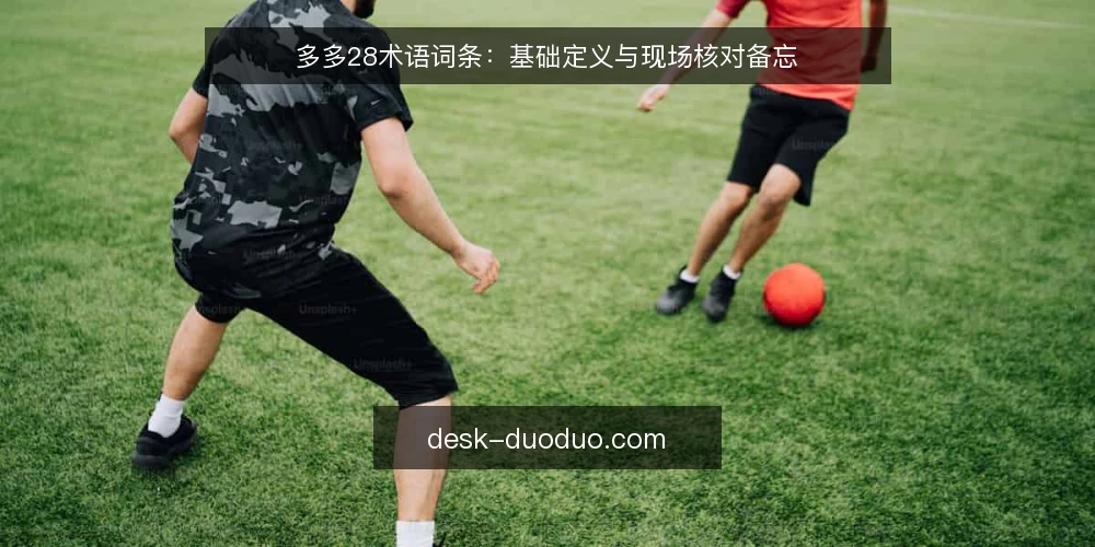 多多28术语词条:基础定义与现场核对备忘 — 现场要看的信号 配图