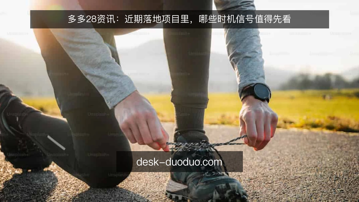 多多28资讯：近期落地项目里，哪些时机信号值得先看